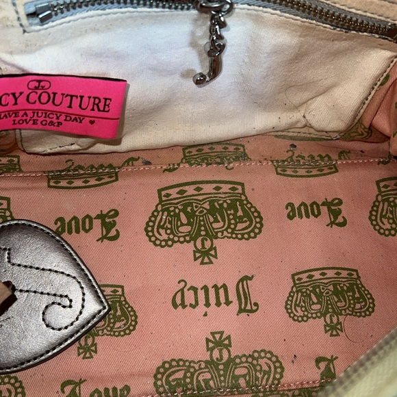 VINTAGE🌸Juicy Couture🌸Pink and Green💚Bowler Bag🌸 - Picture 9 of 15